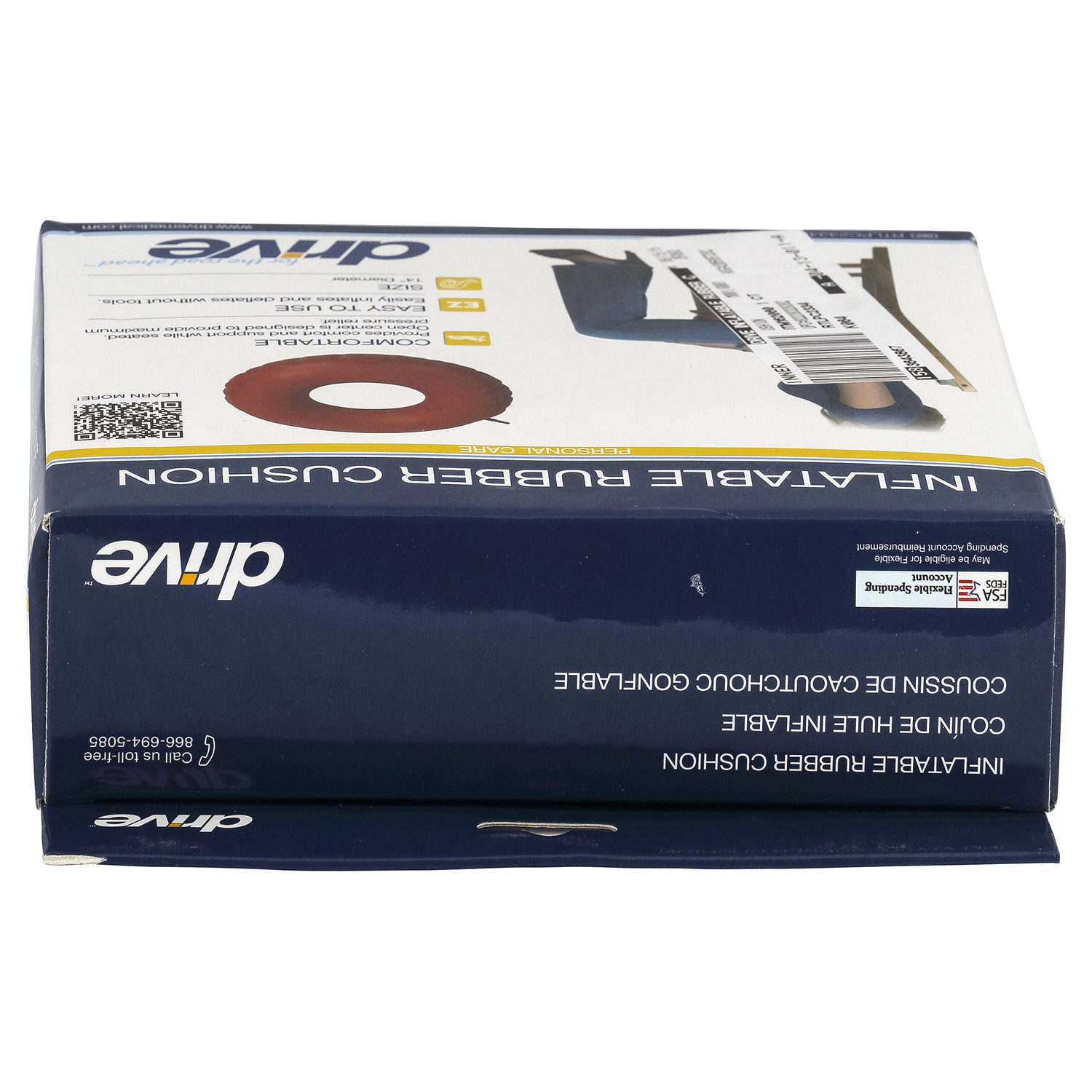 slide 3 of 3, Drive Personal Care Inflatable Rubber Cushion 1 ea, 1 ct