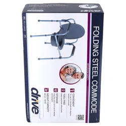 Drive Medical Steel Folding Frame Commode