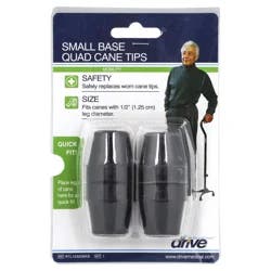 Drive Mobility Small Base Quad Cane Tips 1 ea
