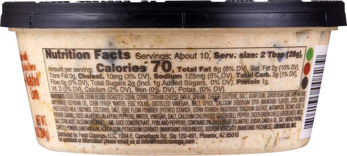 slide 10 of 11, Fresh Cravings Poblano Street Corn Dip, 10 oz