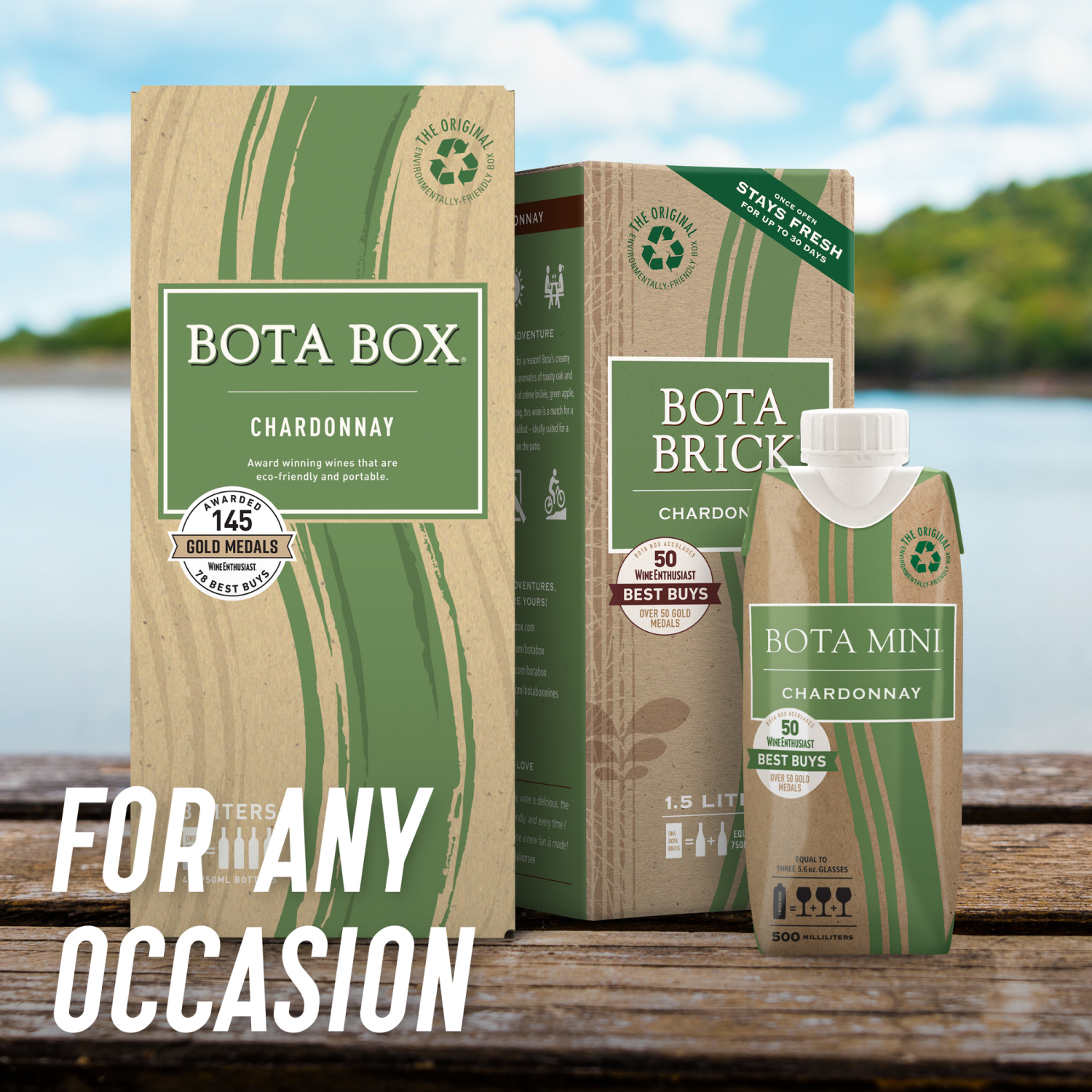 slide 6 of 7, Bota Box Chardonnay White Wine, 3 liter