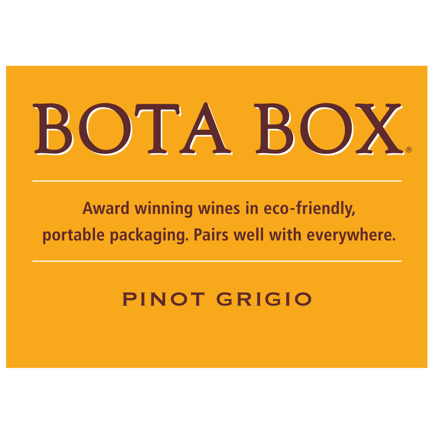 slide 7 of 7, Bota Box Pinot Grigio White Wine, 3 liter