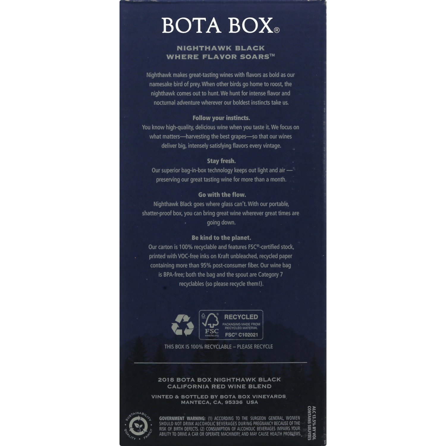 slide 2 of 3, Bota Box Red Wine Blend, 3 ct