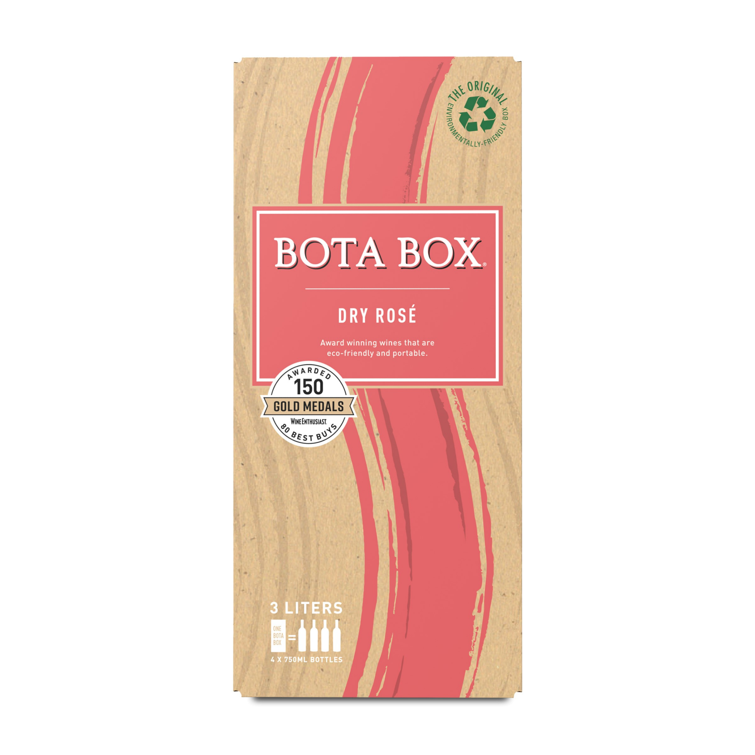 slide 1 of 7, Bota Box Dry Rose Wine, 3 liter