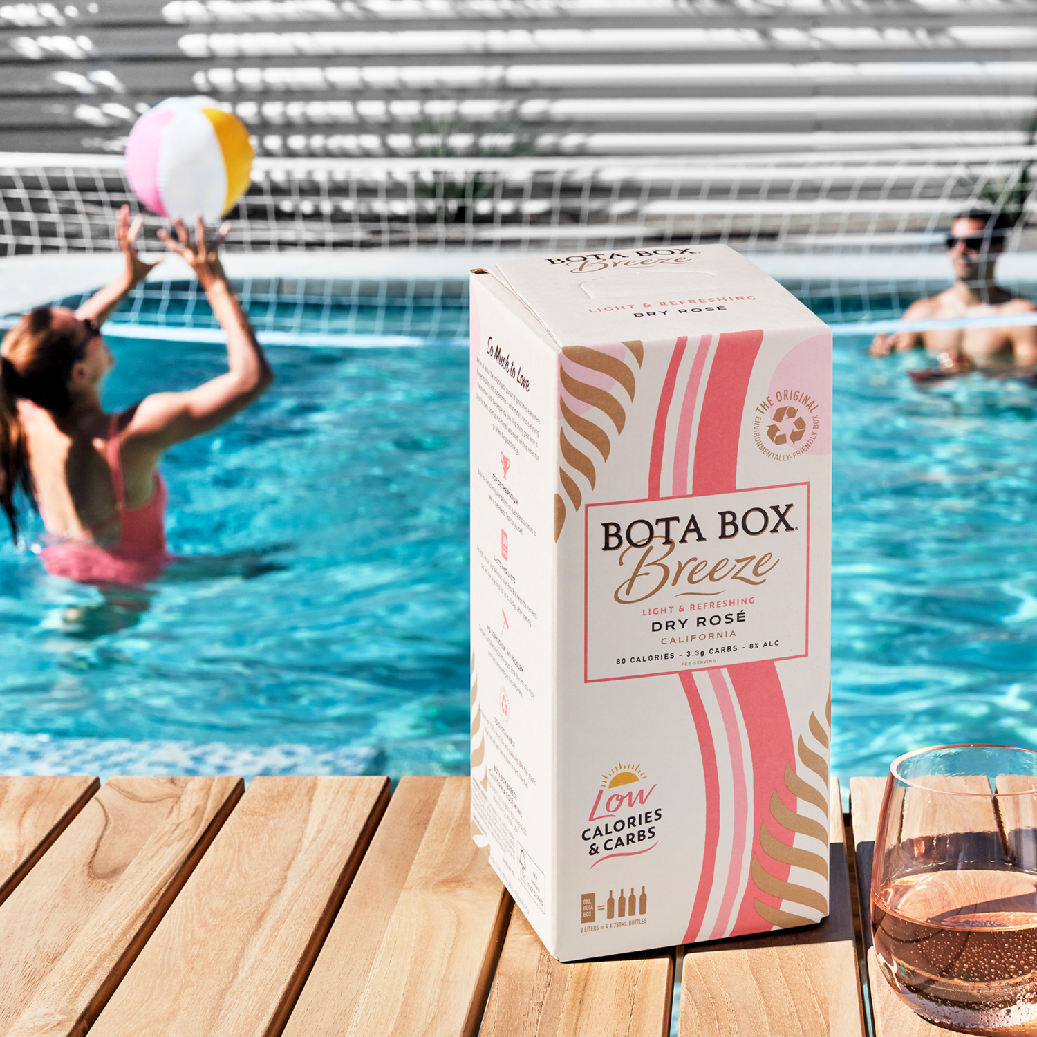 slide 3 of 3, Bota Box Dry Rose, 3 liter