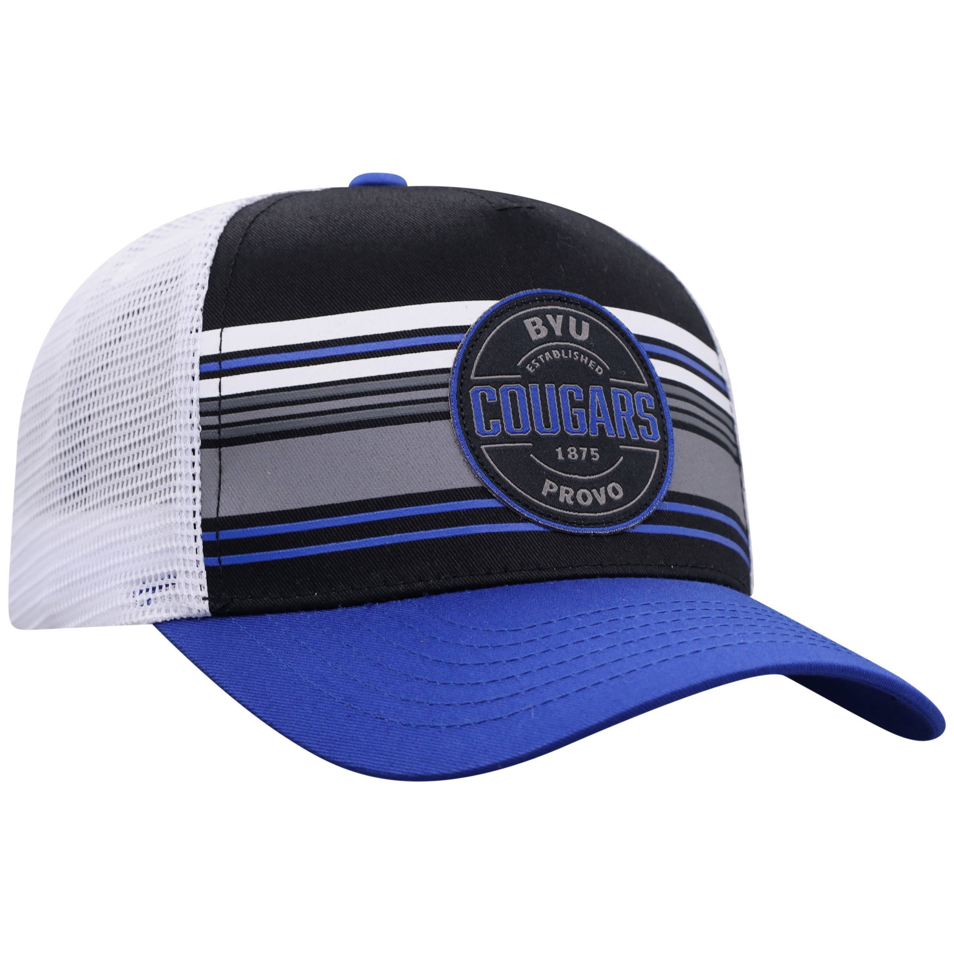 slide 1 of 2, NCAA BYU Cougars Men's Vista Black with Hard Mesh Snapback Hat, 1 ct