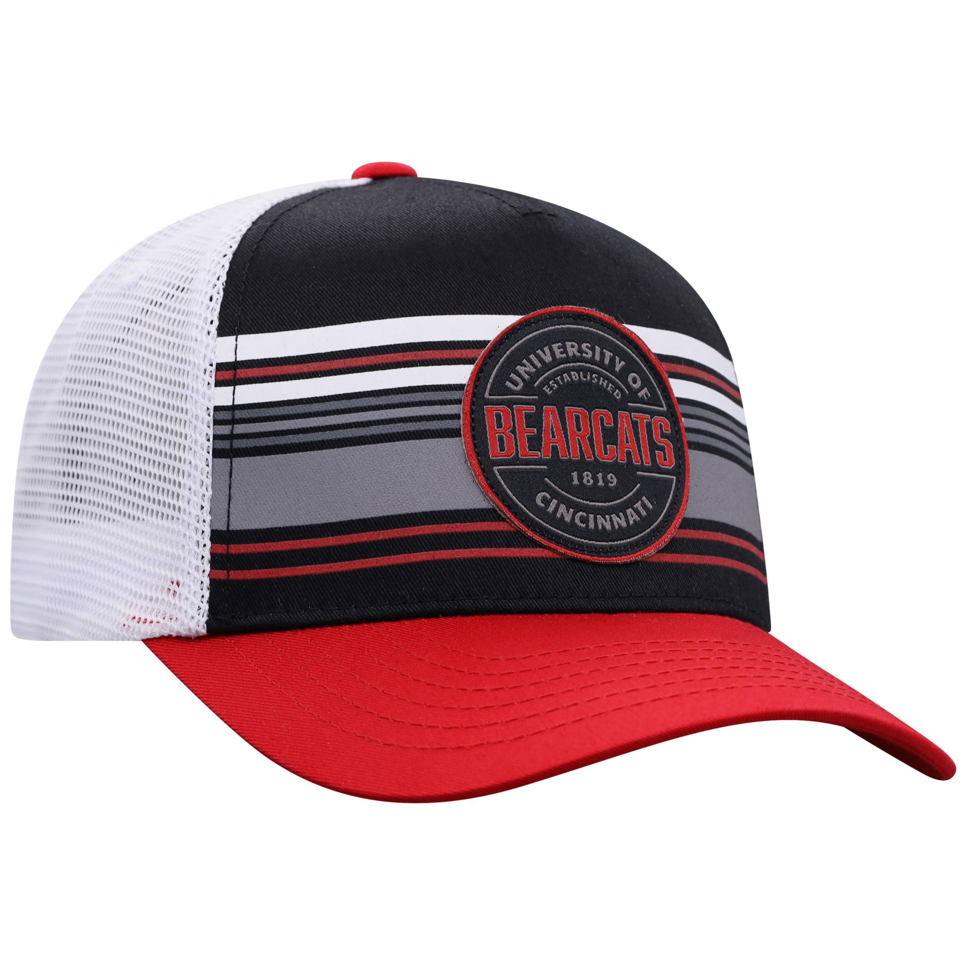 slide 1 of 2, NCAA Cincinnati Bearcats Men's Vista Black with Hard Mesh Snapback Hat, 1 ct