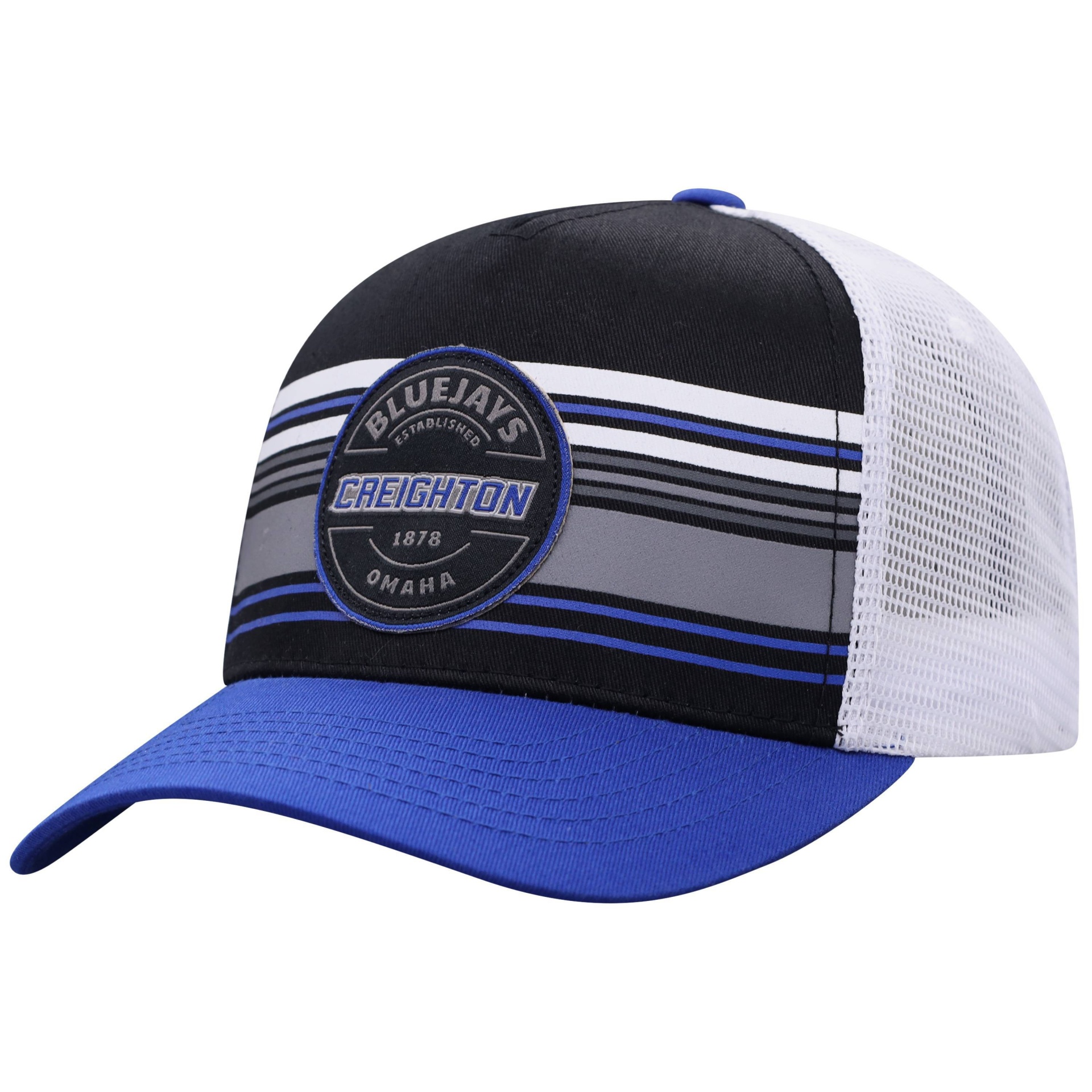 slide 1 of 2, NCAA Creighton Bluejays Men's Vista Black with Hard Mesh Snapback Hat, 1 ct