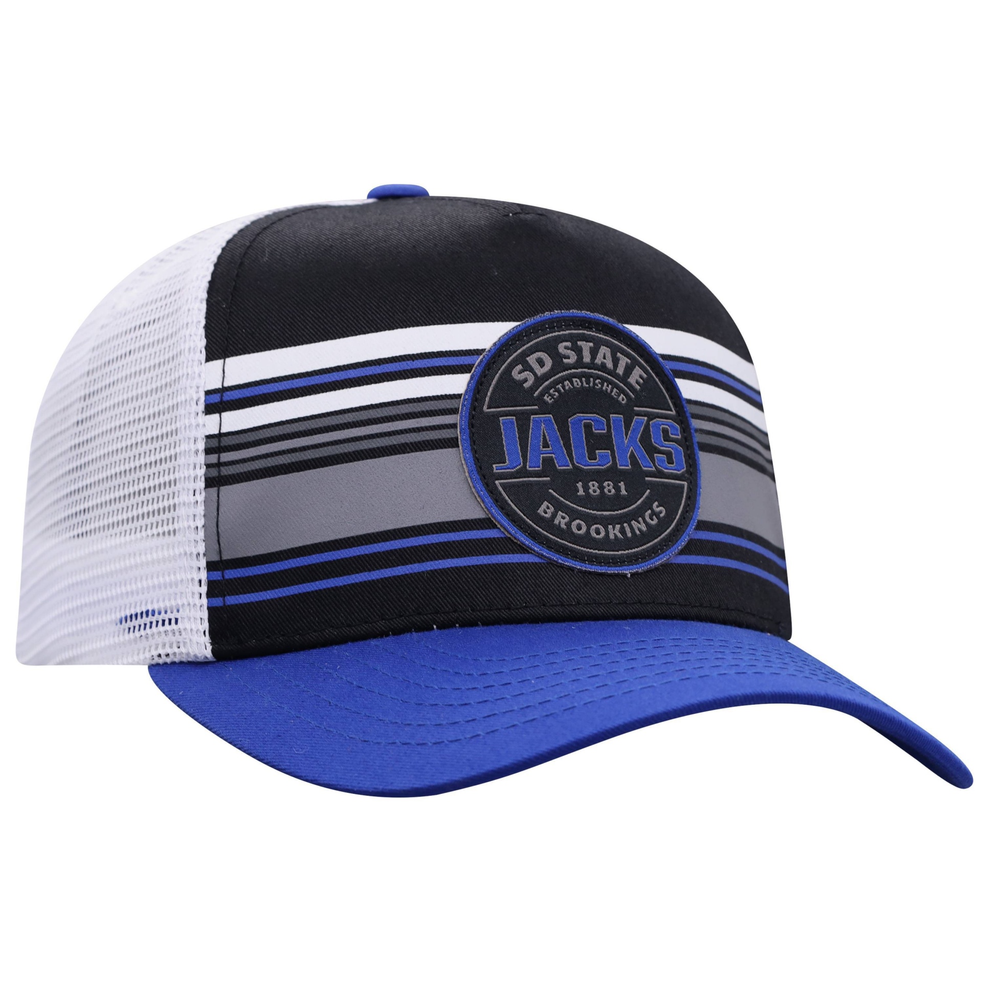 slide 1 of 2, NCAA South Dakota State Jackrabbits Men's Vista Black with Hard Mesh Snapback Hat, 1 ct