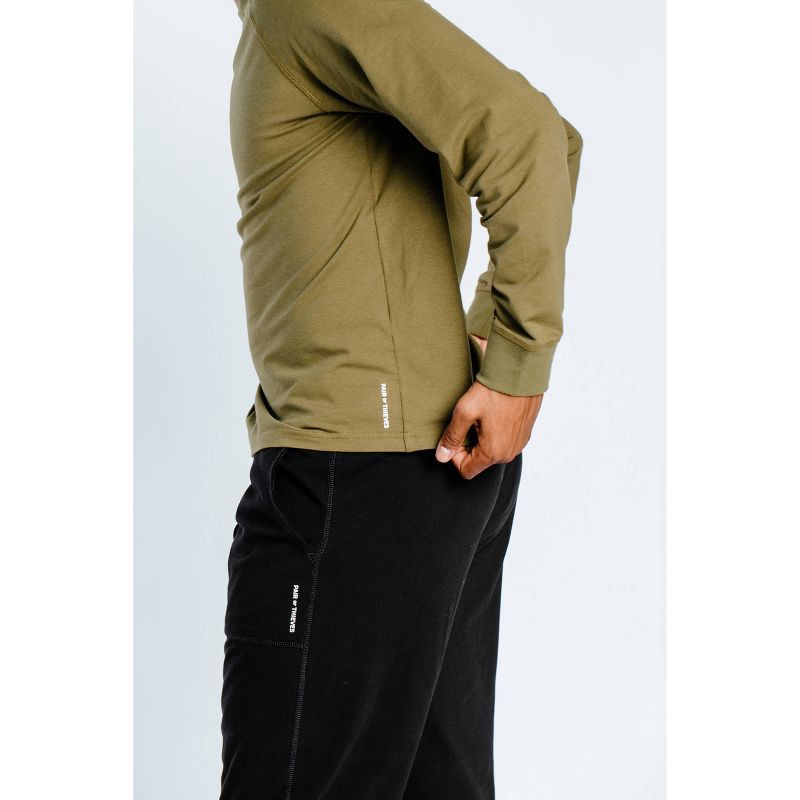 slide 6 of 14, Pair of Thieves Men's Super Soft Lounge Pajama Pants - Black L: Midweight Jersey, Drawstring Waist, 1 ct