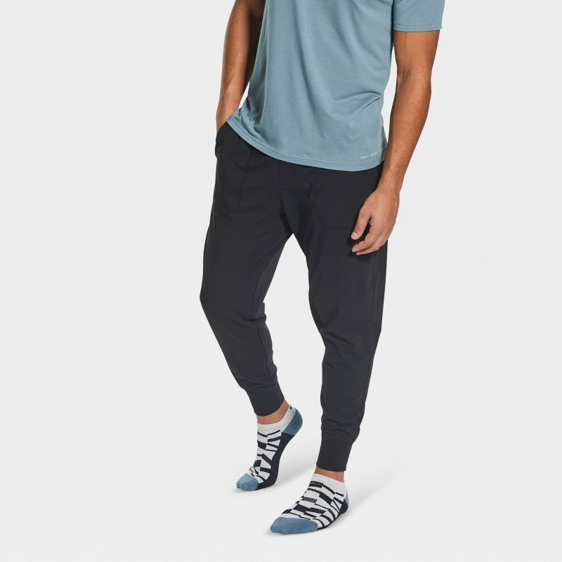 slide 9 of 14, Pair of Thieves Men's Super Soft Lounge Pajama Pants - Black L: Midweight Jersey, Drawstring Waist, 1 ct