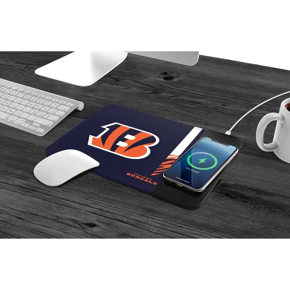 Cincinnati Bengals Wireless Charger and Mouse Pad