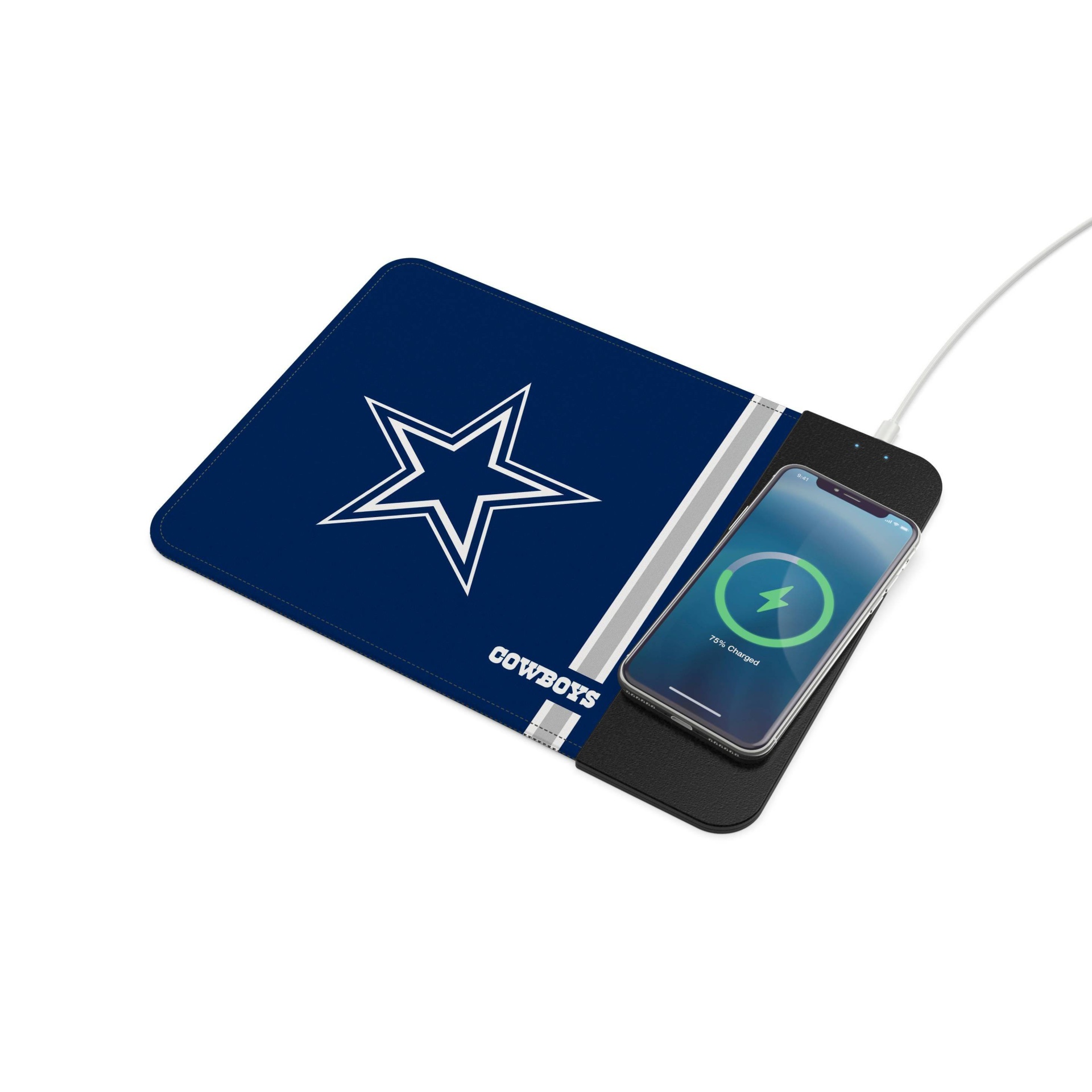 slide 1 of 3, NFL Dallas Cowboys Wireless Charging Mousepad, 1 ct