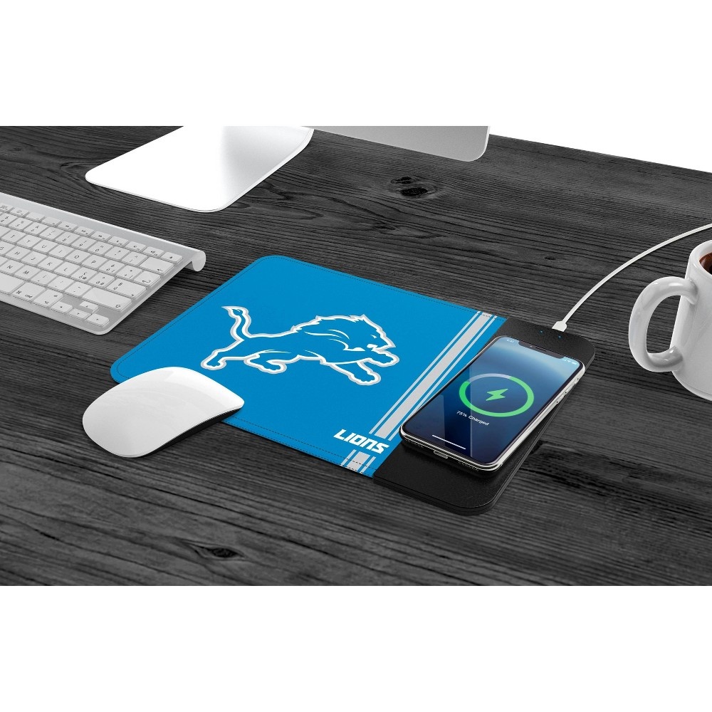 slide 3 of 3, NFL Detroit Lions Wireless Charging Mousepad, 1 ct