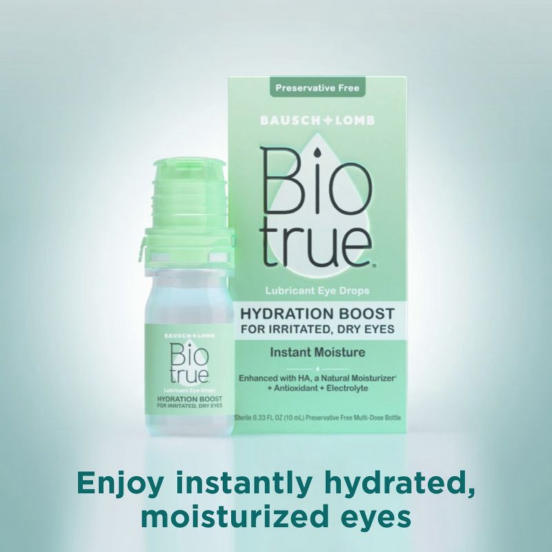 slide 4 of 12, Biotrue Hydration Boost Lubricating Dry Eye Drops - 10ml, 10 ml