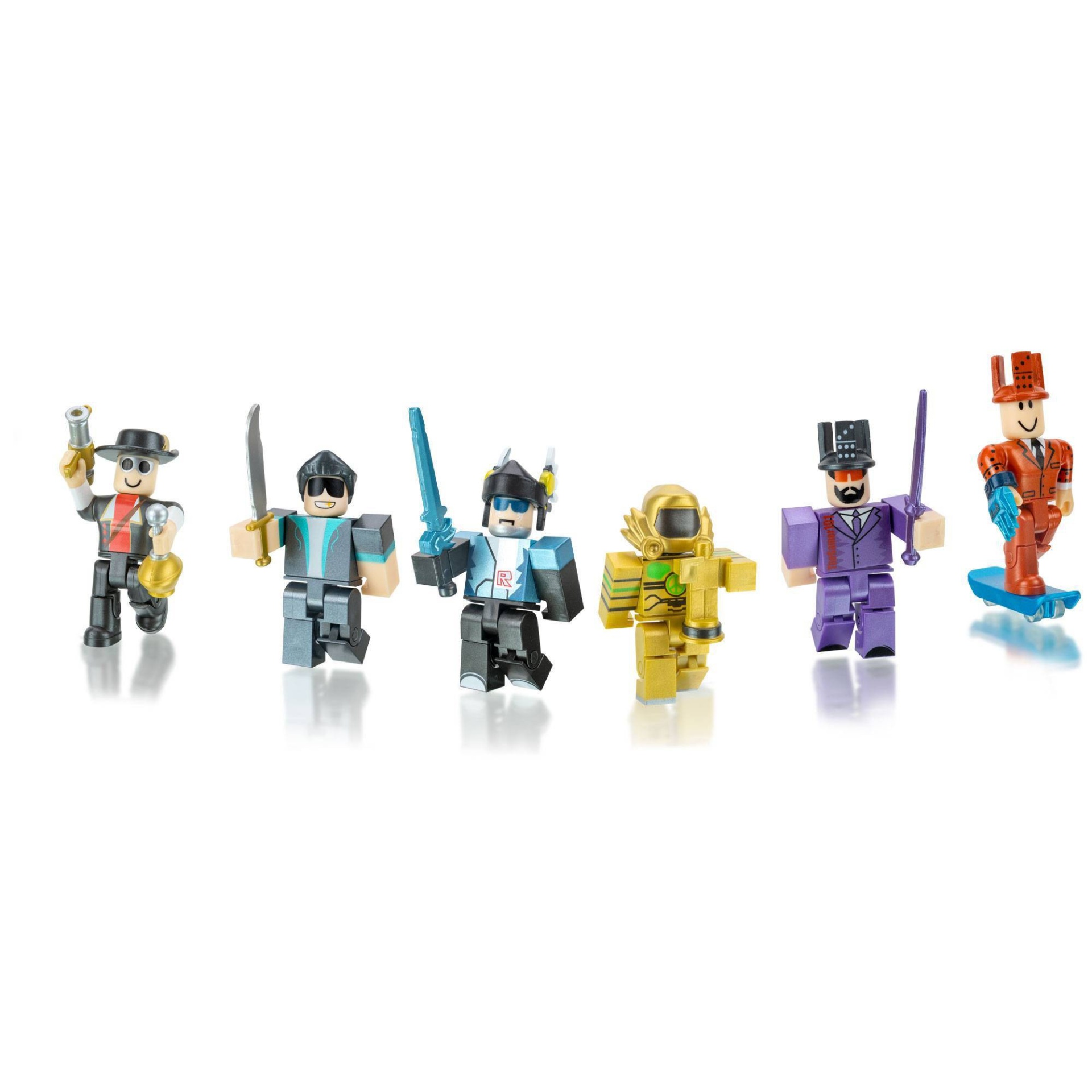 slide 1 of 4, Roblox Action Collection - 15th Anniversary Legends of Roblox Figures 6pk (Includes 2 Exclusive Virtual Items), 6 ct