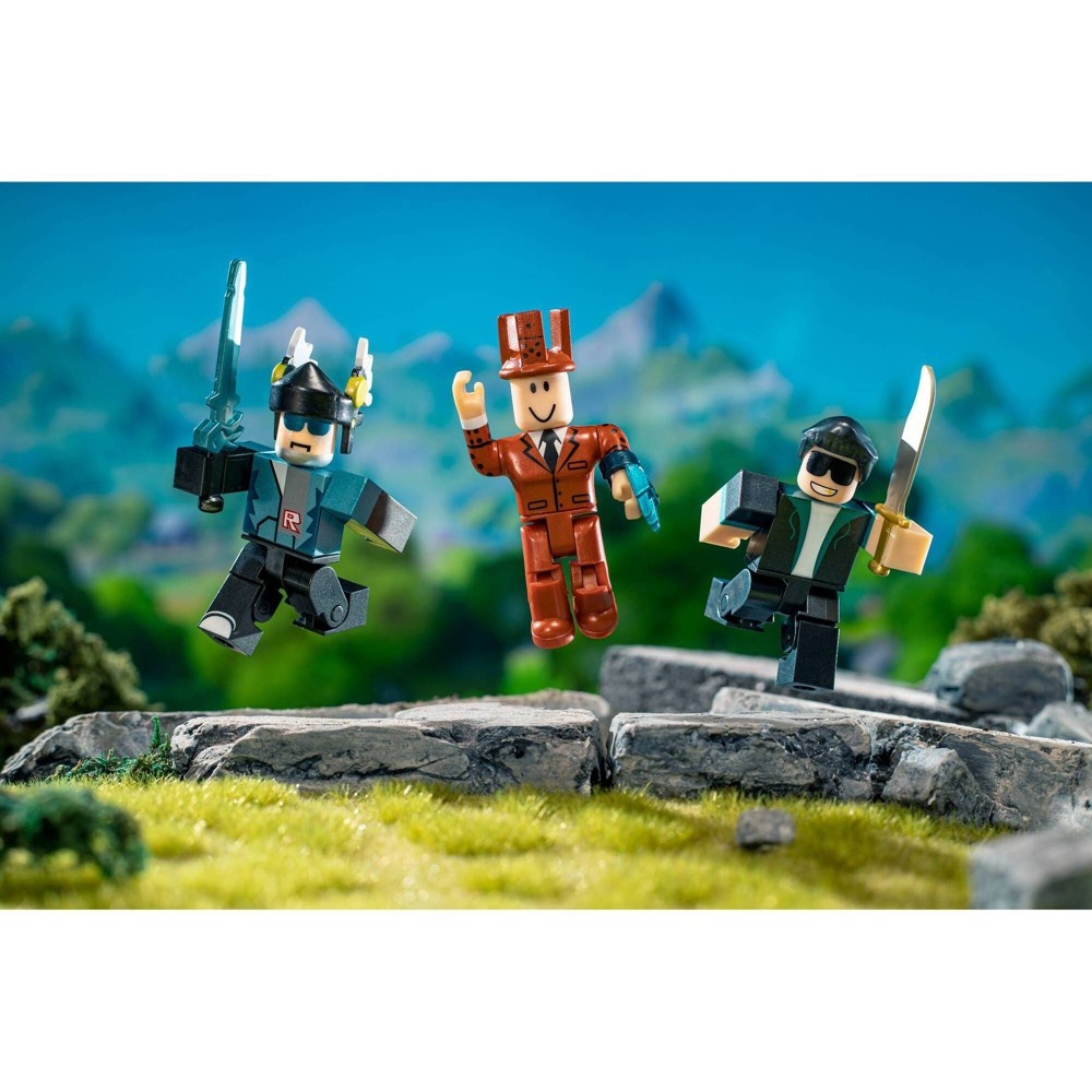 slide 4 of 4, Roblox Action Collection - 15th Anniversary Legends of Roblox Figures 6pk (Includes 2 Exclusive Virtual Items), 6 ct