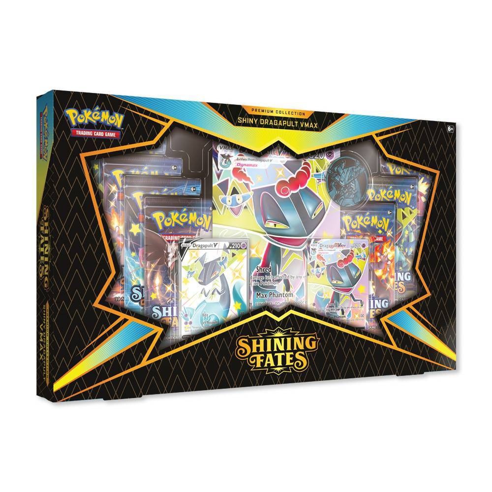 slide 1 of 3, Pokemon Trading Card Game Shining Fates Premium VMAX Box Dragapult, 1 ct