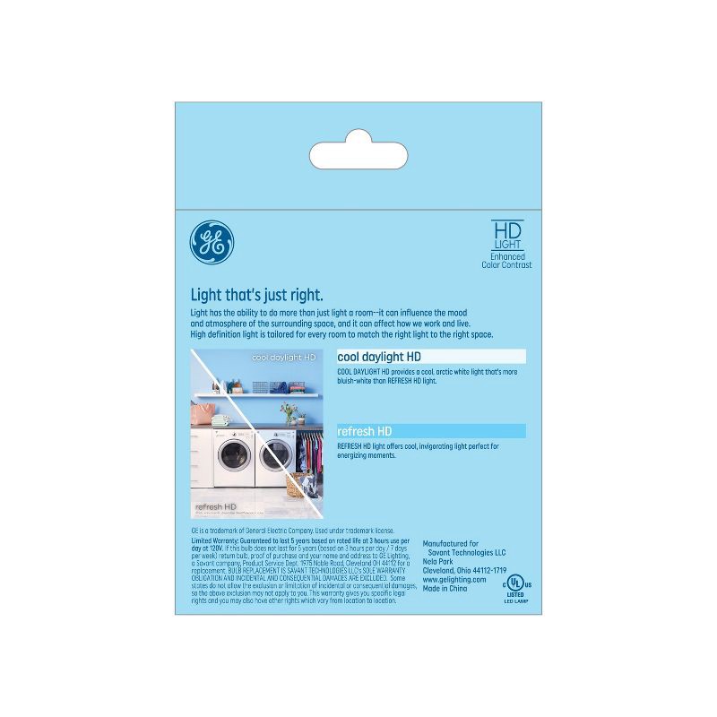 slide 3 of 4, GE Household Lighting GE 3pk 60 W Refresh LED Decorative Light Bulbs Cool Daylight, 3 ct