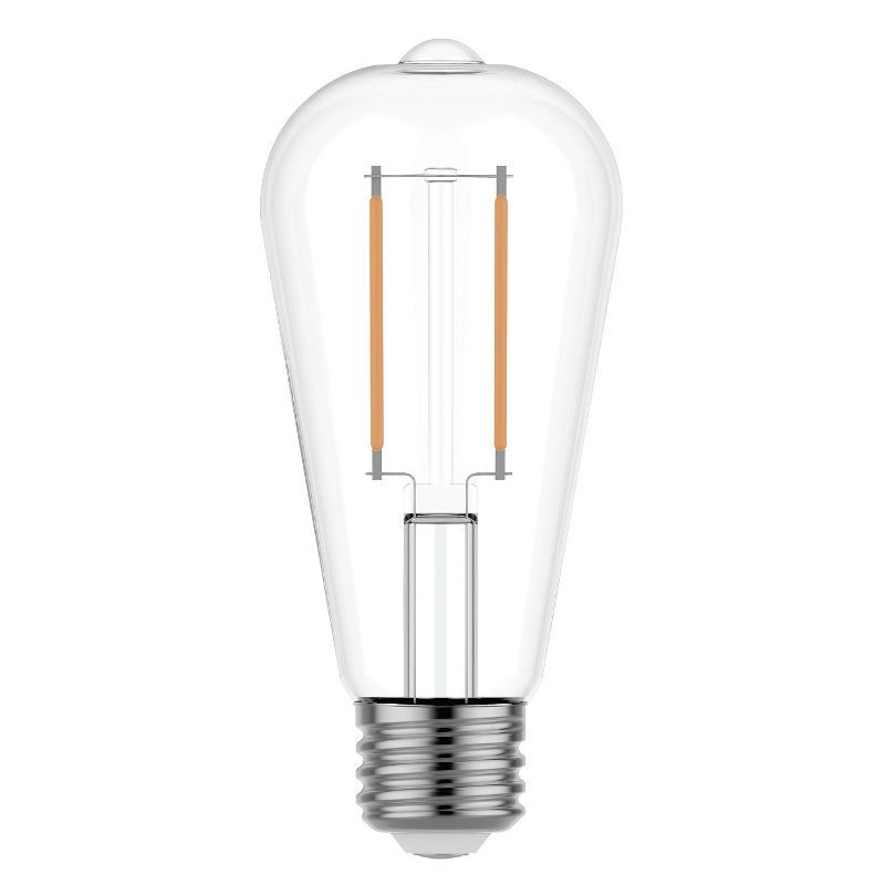 slide 2 of 5, GE Household Lighting GE 2pk 60W Relax ST19 LED Edison Style Light Bulbs Soft White, 2 ct