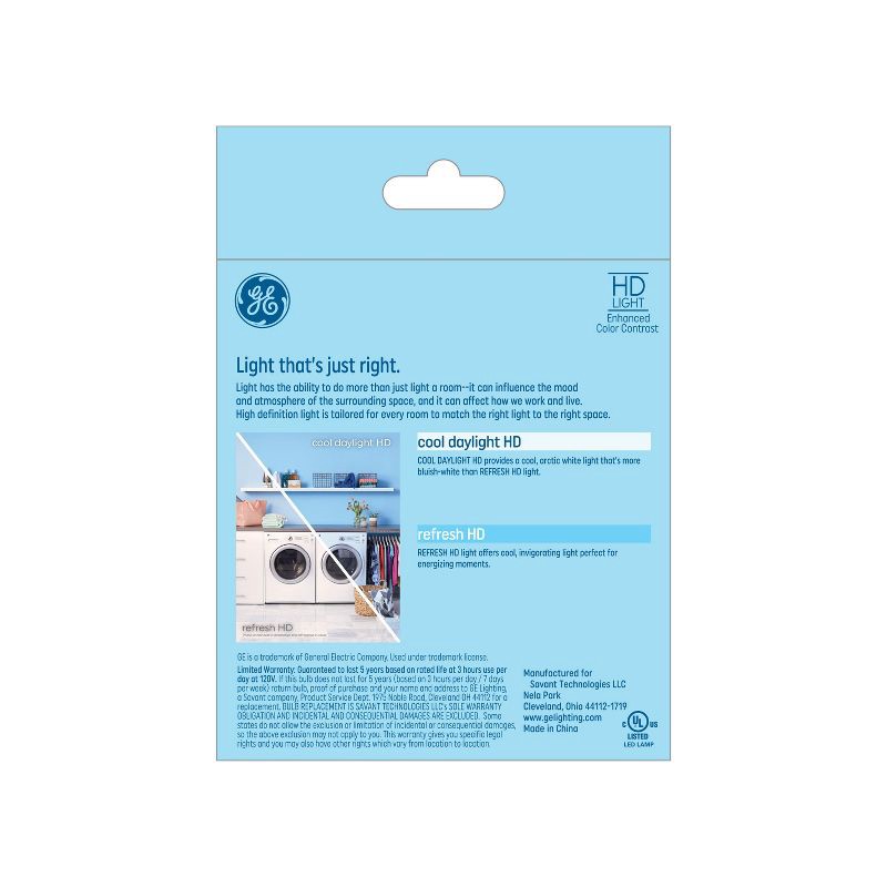 slide 3 of 6, GE Household Lighting GE 3pk 60W Refresh LED Decorative Light Bulbs Cool Daylight, 3 ct