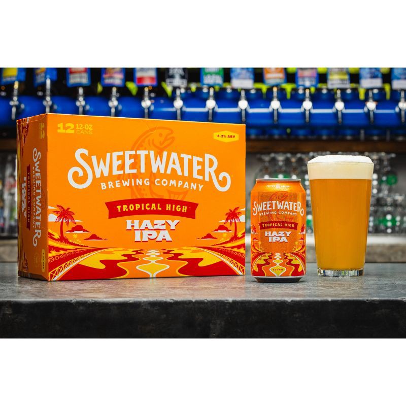 slide 3 of 7, SweetWater Brewing Company SweetWater H.A.Z.Y. IPA Beer - 12pk/12 fl oz Cans, 12 ct; 12 fl oz