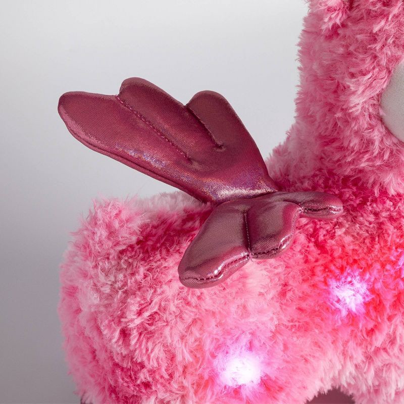 slide 3 of 5, FAO Schwarz Glow Brights Toy Plush LED with Sound Pink Llamacorn 15" Stuffed Animal, 1 ct