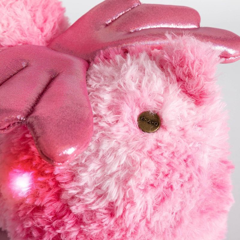 slide 5 of 5, FAO Schwarz Glow Brights Toy Plush LED with Sound Pink Llamacorn 15" Stuffed Animal, 1 ct