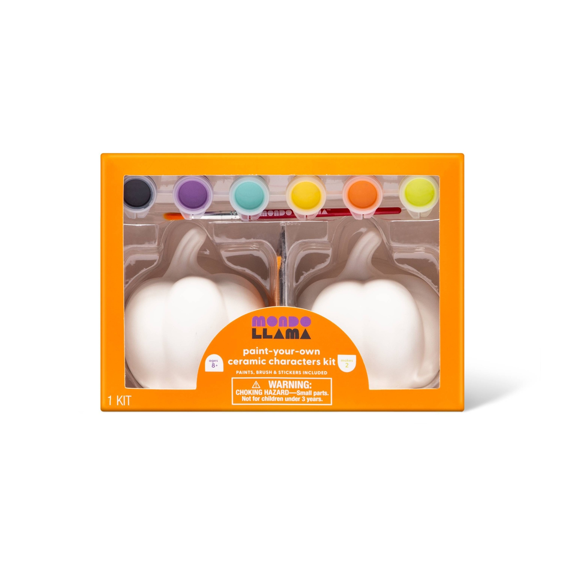  MONDO LLAMA Paint-Your-Own Ceramic Kit (Monster) : Toys & Games