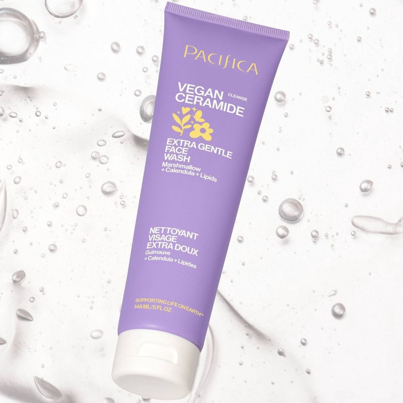 slide 2 of 9, Pacifica Vegan Ceramide Extra Gentle Face Wash - Unscented - 5 fl oz, 5 fl oz