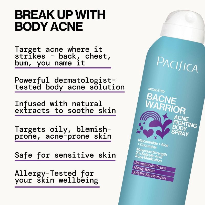 slide 3 of 9, Pacifica Bacne Warrior Spray - 5.8 fl oz, 5.8 fl oz