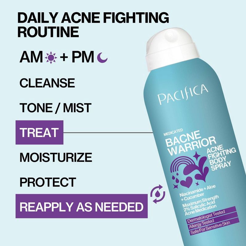 slide 5 of 9, Pacifica Bacne Warrior Spray - 5.8 fl oz, 5.8 fl oz