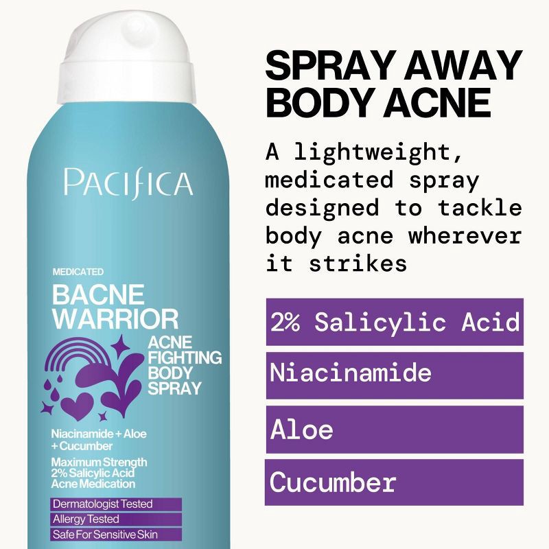 slide 6 of 9, Pacifica Bacne Warrior Spray - 5.8 fl oz, 5.8 fl oz