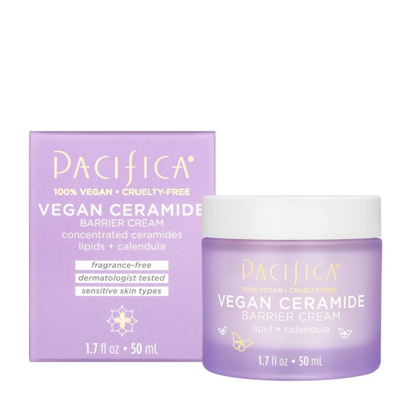 slide 1 of 3, Pacifica Vegan Ceramide Barrier Face Cream - 1.7 fl oz, 1.7 fl oz