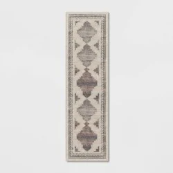 2'x7' Washable Runner Cromwell Printed Persian Style Rug Tan - Threshold™