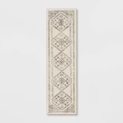 2'x7' Washable Runner Kensington Persian Style Cream Rug Cream - Threshold™
