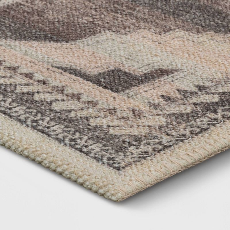 slide 3 of 4, 2'6"x3'10" Washable Cromwell Printed Persian Style Rug Tan - Threshold™, 1 ct