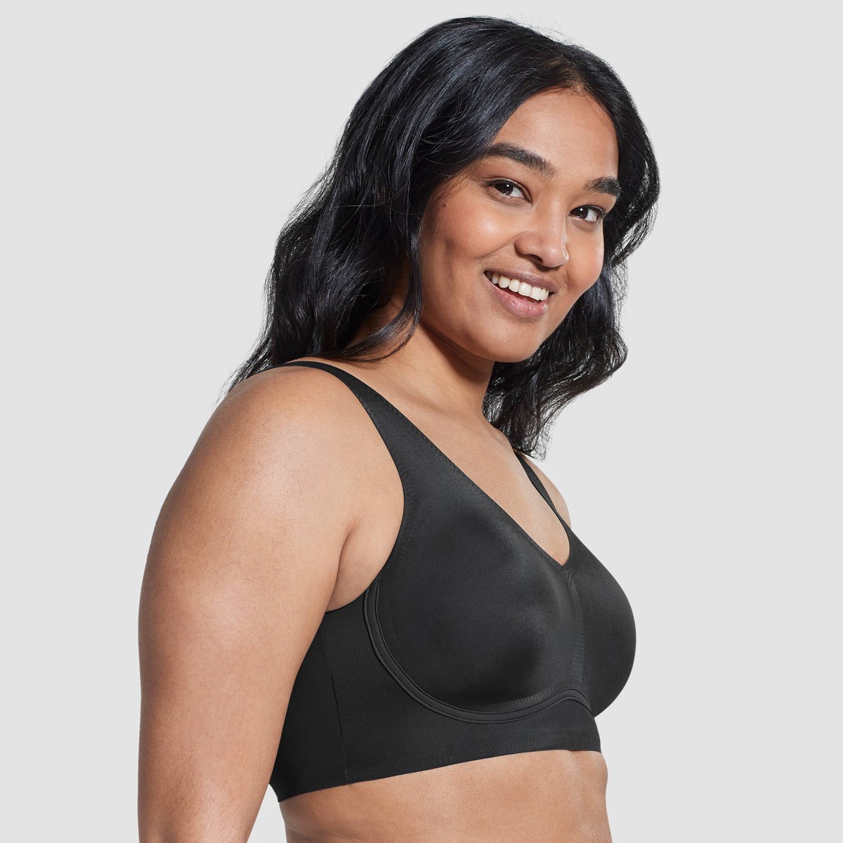 True & Co. True Everybody Women's V-Neck Lift Bra - Black L 1 ct