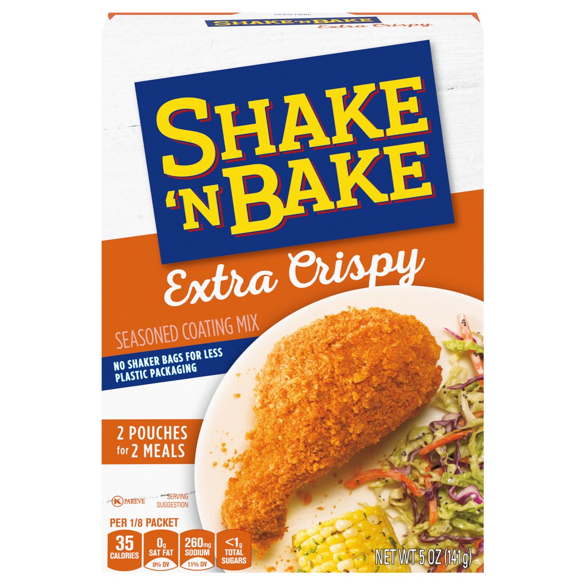 slide 1 of 5, Shake 'n Bake Extra Crispy Seasoned Coating Mix, 5 oz Box, 2 ct Packets, 2 ct