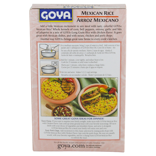 slide 12 of 21, Goya Mexican Rice - Chicken Flavor, 8 oz