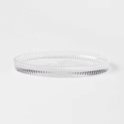 Ribbed Glass Vanity Tray Clear - Threshold™