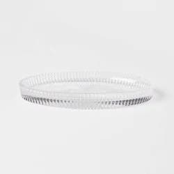 Ribbed Glass Vanity Tray Clear - Threshold™