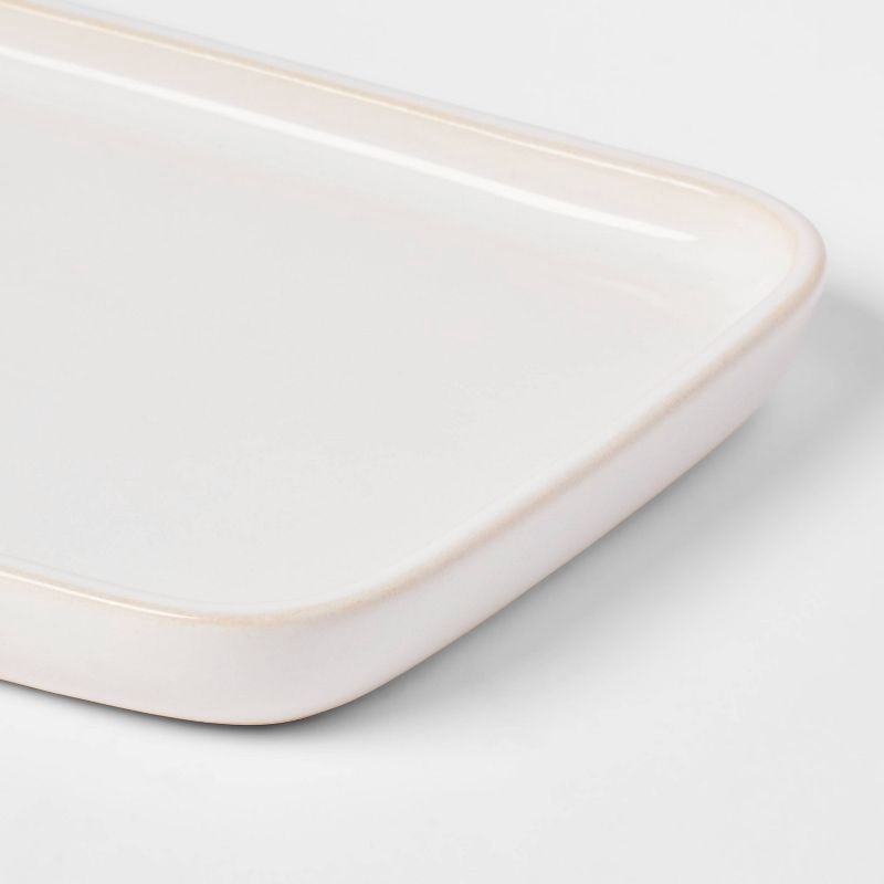 slide 3 of 4, Ceramic Vanity Tray White - Threshold™, 1 ct