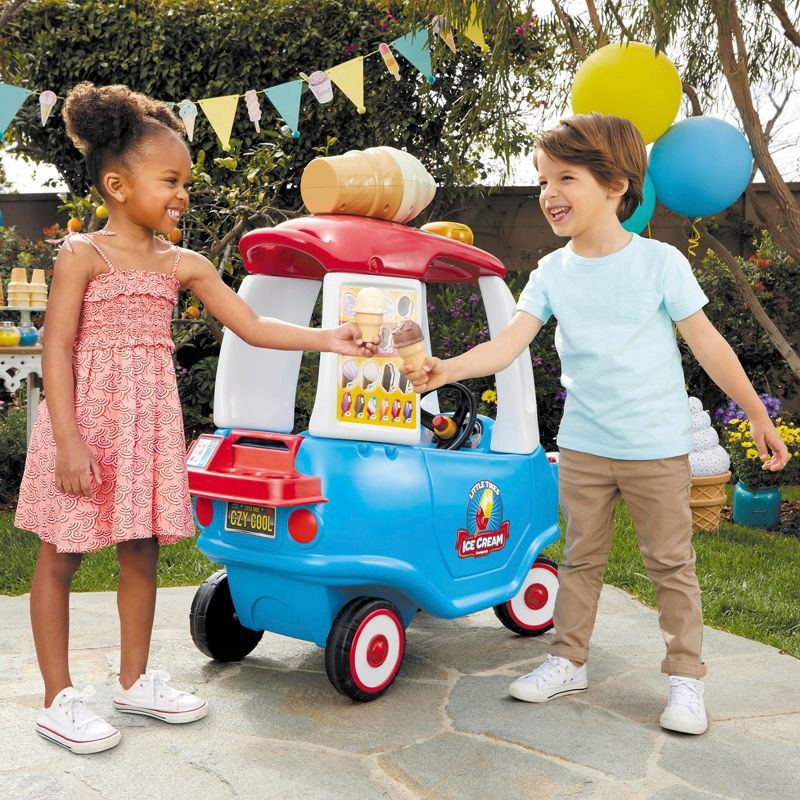 slide 3 of 7, Little Tikes Cozy Ice Cream Truck Ride-On, 1 ct