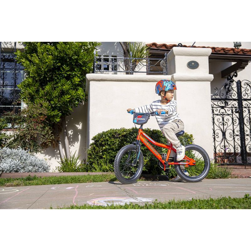 slide 14 of 16, Schwinn Piston 16" Kids' Bike - Black/Blue/Red, 1 ct