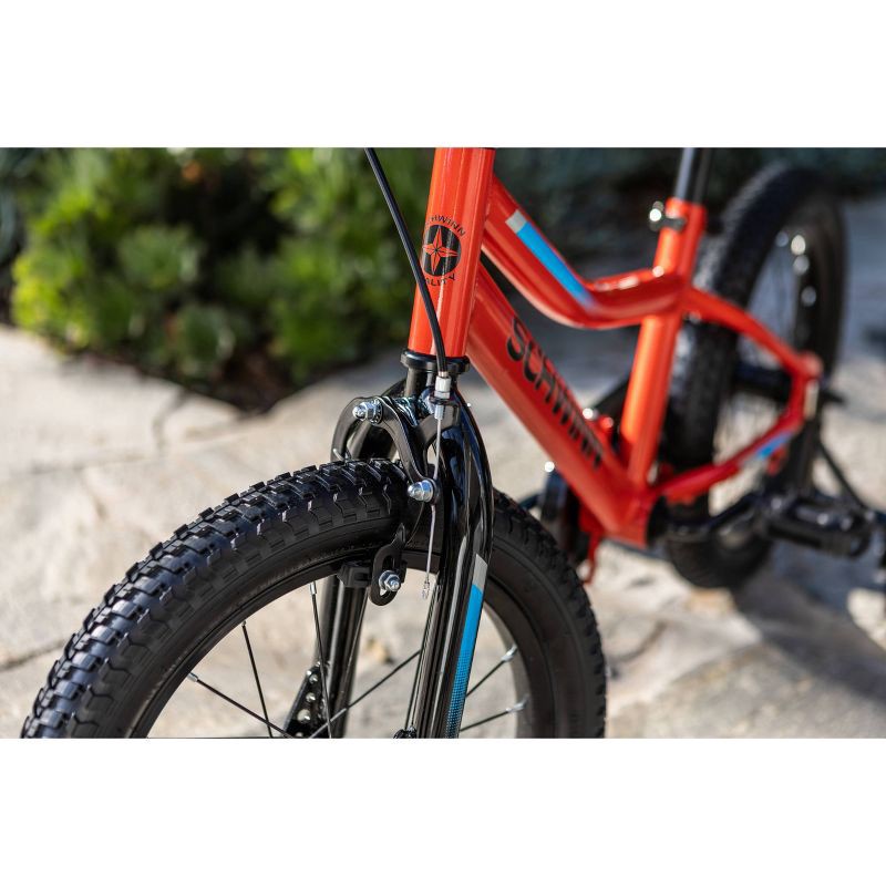 slide 10 of 16, Schwinn Piston 16" Kids' Bike - Black/Blue/Red, 1 ct