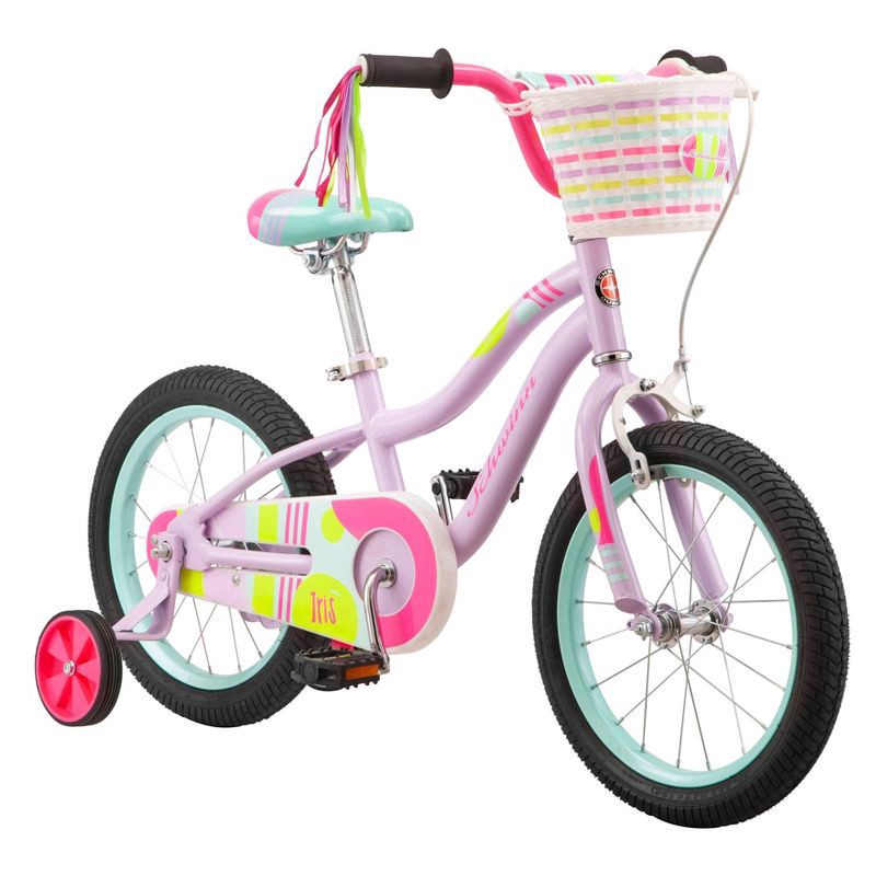 slide 3 of 15, Schwinn Iris 16" Kids' Bike - Purple, 1 ct