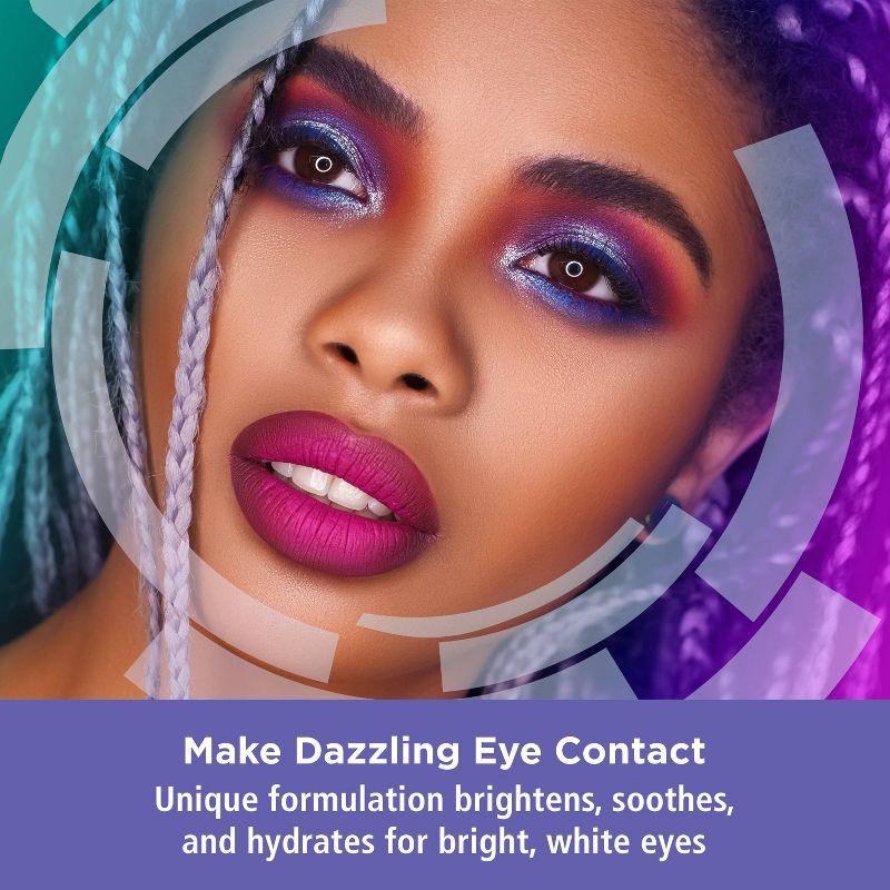 slide 2 of 9, Rohto Optic Glow Redness Reliever, Whitening, Lubricant Eye Drops - 0.4 fl oz, 0.4 fl oz