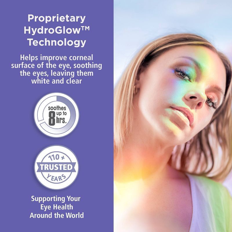 slide 4 of 9, Rohto Optic Glow Redness Reliever, Whitening, Lubricant Eye Drops - 0.4 fl oz, 0.4 fl oz