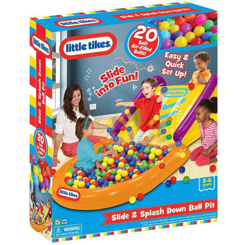 slide 5 of 5, Little Tikes Slide & Splash Down Ball Pit: Fun Toy for Kids 3-6 Years, 1 ct